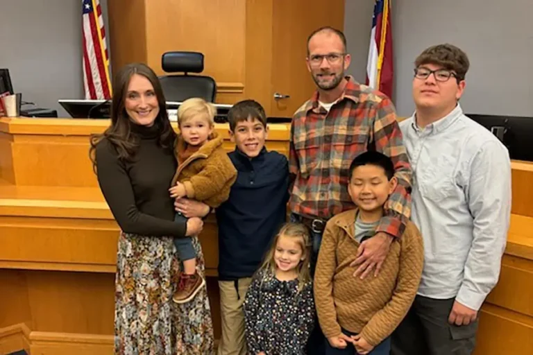 horsley family with joseph on adoption day