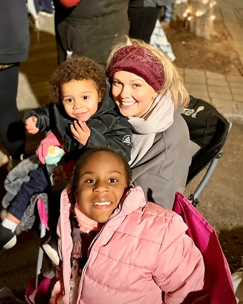 Tina McGuire with Foster Children